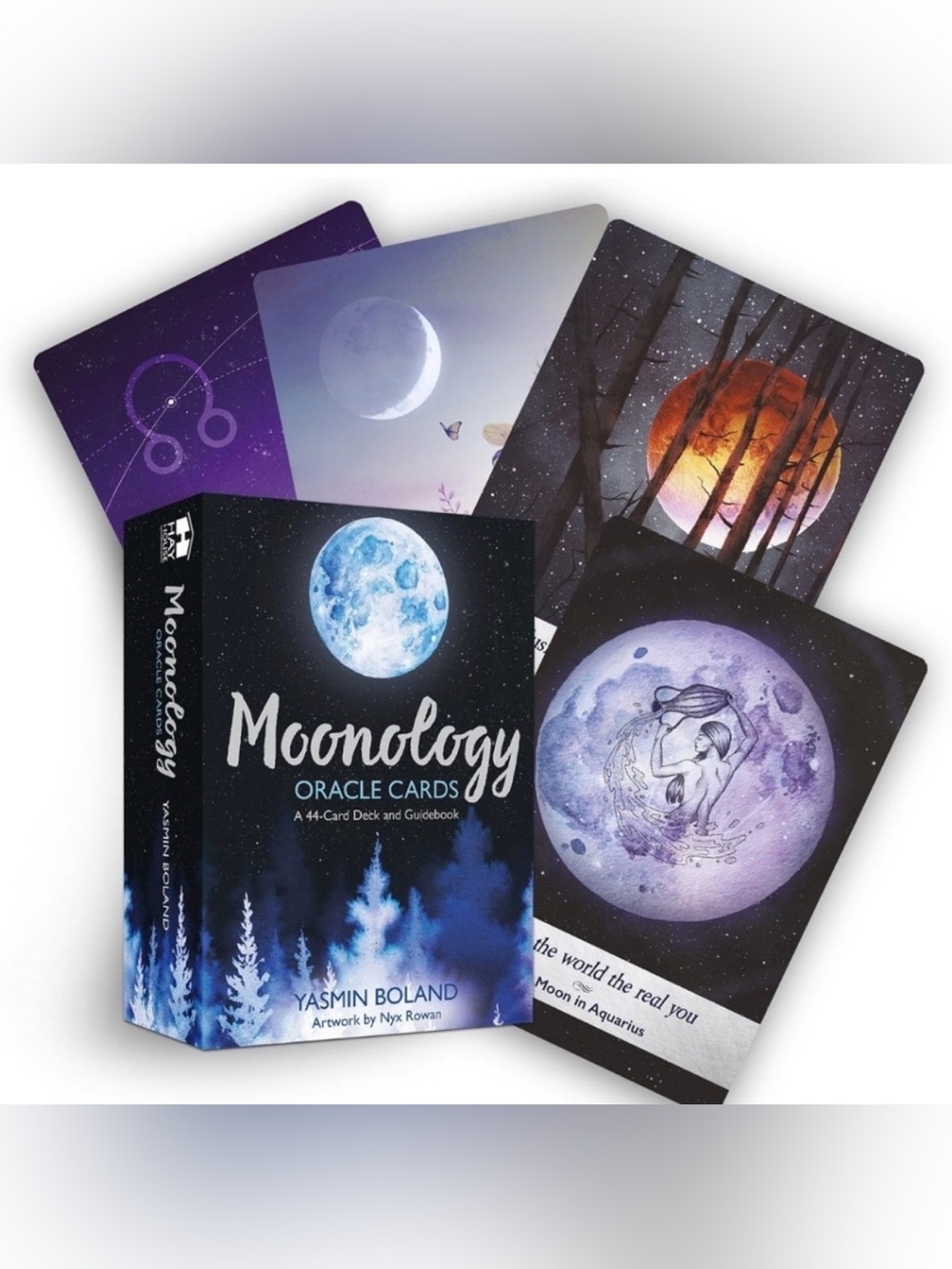 NIB Moonology Oracle Cards: A 44-Card Moon Astrology Oracle Deck and Guidebook